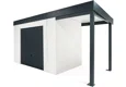 GARDEON® Zahradní domek s garážovými vraty Hörmann a přístřeškem