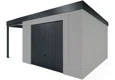 GARDEON® Zahradní domek s garážovými vraty Hörmann a přístřeškem