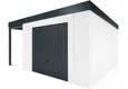 GARDEON® Zahradní domek s garážovými vraty Hörmann a přístřeškem