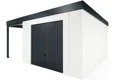 GARDEON® Zahradní domek s garážovými vraty Hörmann a přístřeškem