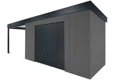 GARDEON® Zahradní domek s garážovými vraty Hörmann a přístřeškem