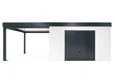 GARDEON® Zahradní domek s garážovými vraty Hörmann a přístřeškem