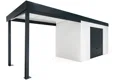 GARDEON® Zahradní domek s garážovými vraty Hörmann a přístřeškem