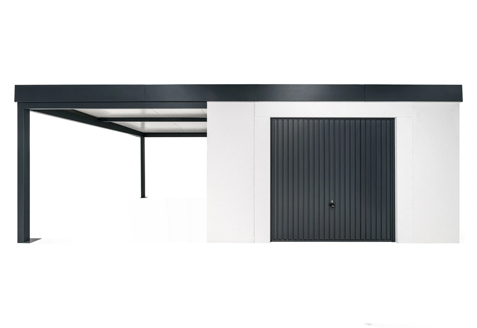 GARDEON® Zahradní domek s garážovými vraty Hörmann