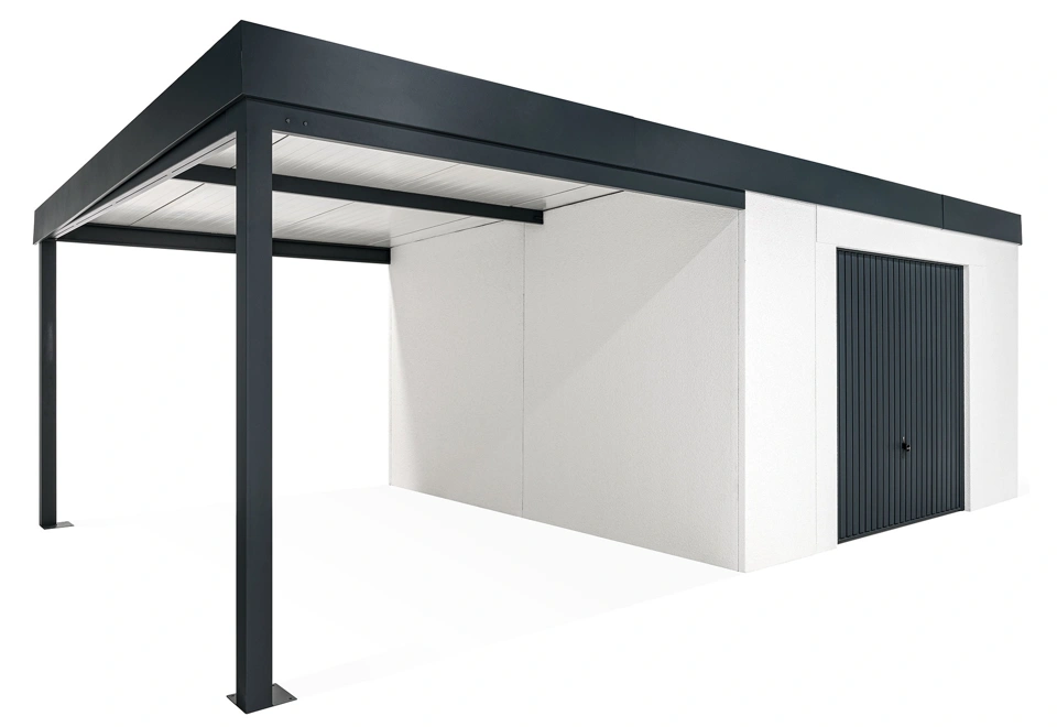 GARDEON® Zahradní domek s garážovými vraty Hörmann