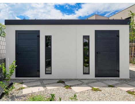 GARDEON® Zahradní domek se dvěma dveřmi a dvěma světlíky