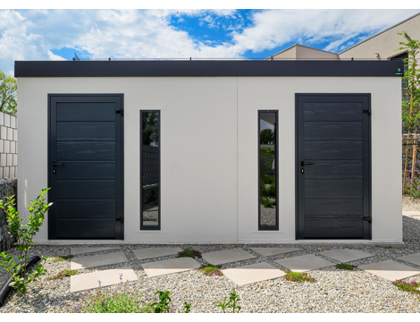 GARDEON® Zahradní domek se dvěma dveřmi a dvěma světlíky