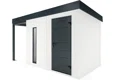 GARDEON® Zahradní domek se světlíkem a přístřeškem na levé straně