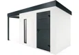 GARDEON® Zahradní domek se světlíkem a přístřeškem na levé straně