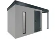 GARDEON® Zahradní domek se světlíkem a přístřeškem na pravé straně