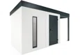GARDEON® Zahradní domek se světlíkem a přístřeškem na pravé straně